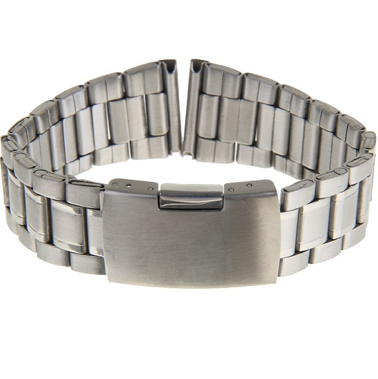 Металлический ремешок для часов "Соломон", 22 мм, серебристый 1268523