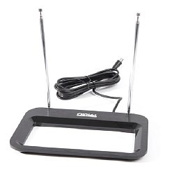 Антенна комнатная СИГНАЛ SPI 617 пассивная, усы 1м кабель 3м