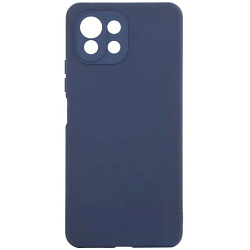 Задняя накладка SILICONE COVER для Xiaomi Mi 11 Lite темно-синий
