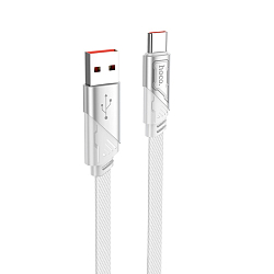 Кабель USB <--> Type-C  1.2м HOCO U119, серый, 5A
