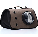 Сумка-переноска для животных с окном, бежевая, 40 х 26 х 26 см