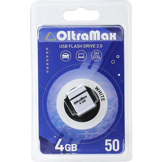 USB  4Gb OltraMax Drive 50 Mini series White