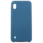 Задняя накладка SILICONE case NEW для Samsung Galaxy A10s синяя