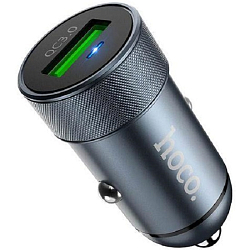 Авто ЗУ 1USB 3A HOCO Z32 QC3.0 серый