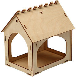 Деревянная кормушка своими руками для птиц «Комплект-А», 14 × 17.5 × 19 см, Greengo