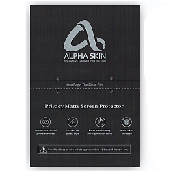 Защитная пленка для резки на аппарате Alpha Skin AntiSpy матовая 1/50