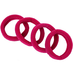 Резинка для волос "Весенняя радость" (набор 4 шт) 6,5 см, малиновый   5065393