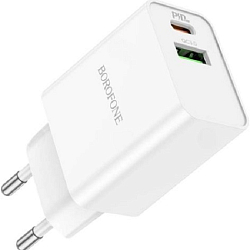 Сетевое ЗУ 1USB/1Type-C 3.0A BOROFONE BA96A PD20W чёрный