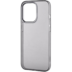 Силиконовый чехол HOCO для iPhone 15 Pro Max, прозрачный темный (Light series)