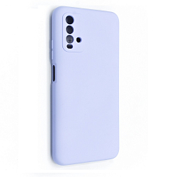 Задняя накладка SILICONE COVER Soft Matte для Xiaomi Redmi 9T сиреневый