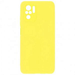 Задняя накладка ZIBELINO Soft Matte для Xiaomi Redmi Note 10/Note 10S (желтый) защита камеры