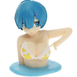 Игрушка на панель автомобиля, аниме девочка, прыгающая грудь, 5.6×3.9 см