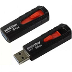 USB 64Gb Smart Buy Iron чёрный/красный USB 3.0