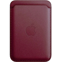 Кошелек для карт MagSafe Leather Wallet для Apple iPhone с анимацией, №05 Бордовый