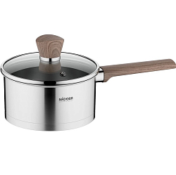 Ковш 1.7л NADOBA серия LUDVA со стеклянной крышкой