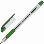 Ручка шарик. зеленая 0,7мм "Max-oil" корпус прозр., грипп BRAUBERG 142144