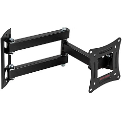 Кронштейн ARM Media LCD-104 black, 10-32", настенный, поворотно-выдвижной и наклонный