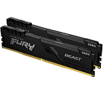 Оперативная память DDR4 16Gb Kingston FURY Beast Black 3200MT/s CL16 DIMM (Kit of 2) (KF432C16BBK2/16WP)