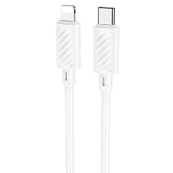 Кабель Lightning <--> Type-C  1.0м HOCO X88 Gratified, белый