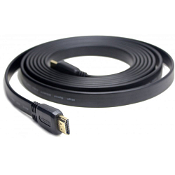 Кабель HDMI <--> HDMI  2.0м JET.A JA-HD10 плоский ver. 2.0