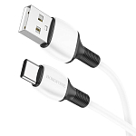 Кабель Type-C <--> Type-C  1.0м BOROFONE BX84 Rise, белый, 60Вт, QC3.0, PD3.0