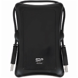 Внешний жёсткий диск 2.5" 1TB Silicon Power Armor A30 в противоударном корпусе (SP010TBPHDA30S3A), черный