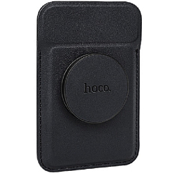 Держатель магнитный с карманом для карт HOCO GT6 (Black)