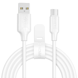 Кабель USB <--> Type-C  1.0м CROWN CMCU-3016C white