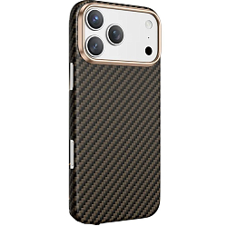 Задняя накладка KEEPHONE KEVILAR DIAGO MAGSAFE CASE для iPhone 17 PRO MAX (BRONZE)