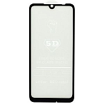 Противоударное стекло 5D NONAME для XIAOMI Redmi Note 7 черное полный клей, в техпаке