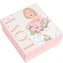 Подарочный набор термос и носки 3 пары KAFTAN "Love", размер 36-39 (23-25 см) 7696203