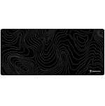 Коврик VOROTEX XXL, Black with white lines (Черный с белыми линиями) (900*400*4мм)