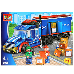 Конструктор Город мастеров "Фура" с фигурками, 298 деталей