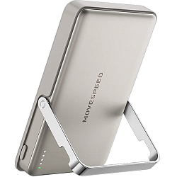 Внешний АКБ Movespeed, Magsafe, 1 USB-C, встроенный кабель, 10000mah (YSPBL10Pro) Gold