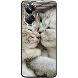 Силиконовый чехол DF для Realme 10 Pro+ (5G) DF rmCase-29 (black) Art120