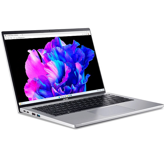 Ноутбук 14" OLED Acer Swift Go SFG14-71 (Intel Core i3-1315U/ 8GB/ SSD 512GB/ DOS) (NX.KMZER.006), серебристый
