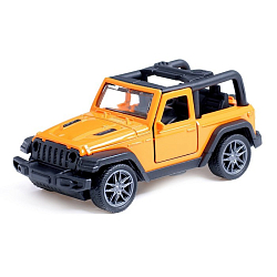 Машина металлическая «Джип», инерционная, 1:36, цвет оранжевый 10292554
