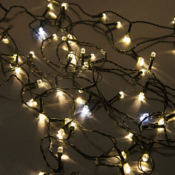 Гирлянда "Нить" 8 м, свечение холодный/теплый свет, RL-880WW, FUNRAY