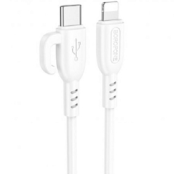 Кабель Lightning <--> Type-C  1.0м BOROFONE BX91, белый, PD 20Вт