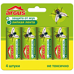 Липкая лента от мух ARGUS AR-033 (4шт,блистер)