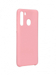 Задняя накладка SILICONE COVER для Samsung Galaxy A21 (2020) розовая