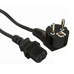 Кабель питания  3.0м ExeGate Power PC-3P (Евровилка угловая Schuko->С13) VDE-250V-3*0.75-CU, 10A