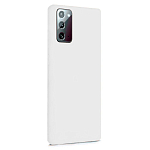 Cиликоновый чехол NONAME для Samsung Galaxy Note 20 (Белый), матовый