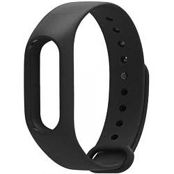 Силиконовый ремешок NONAME для Xiaomi Mi Band 3/4 чёрный