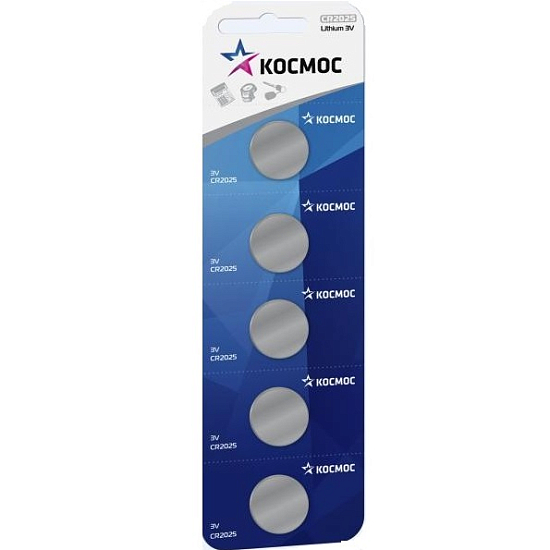 Элемент питания КОСМОС CR2025 BL-5