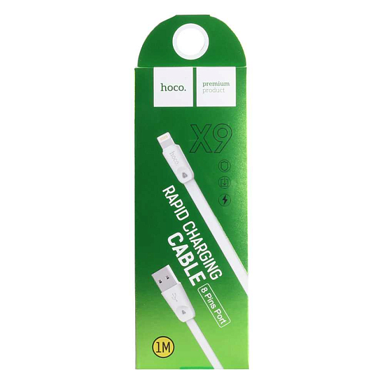 Кабель USB <--> Lightning  1.0м HOCO X9 белый