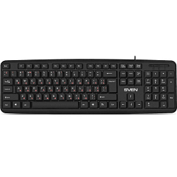 Клавиатура SVEN KB-S230 чёрная (104кл, каб. 2м)