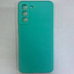 Задняя накладка ZIBELINO Soft Matte для Samsung Galaxy S21FE (бирюзовый) защита камеры