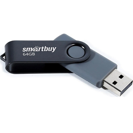 USB 64Gb SMARTBUY Twist чёрный, 2.0