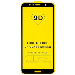 Противоударное стекло 9D NONAME для SAMSUNG Galaxy A5 (2017) черное, полный клей, в техпаке